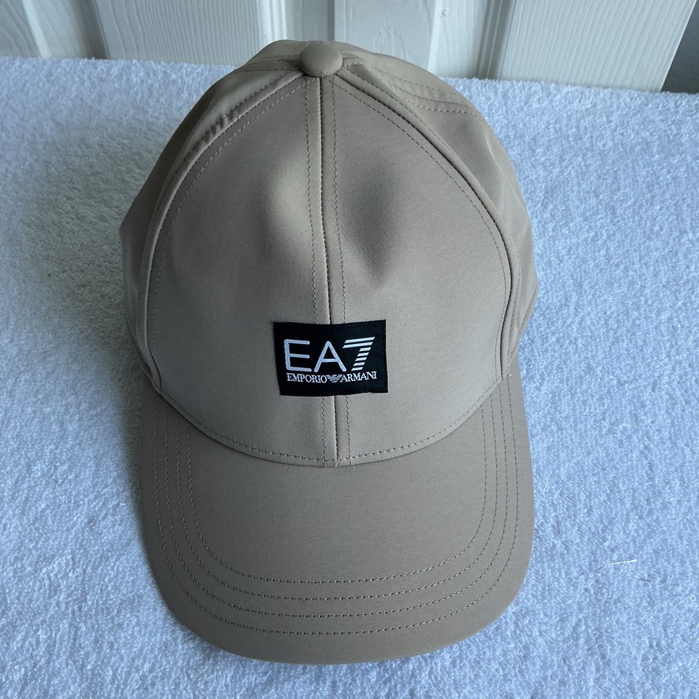 Emporio Armani EA7 Beige Baseball Cap